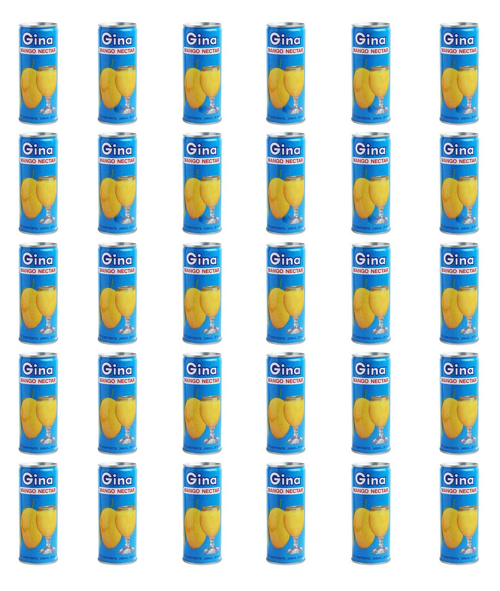 Gina Mango Nectar Juice 8 fl oz / 240ml (Pack of 30)