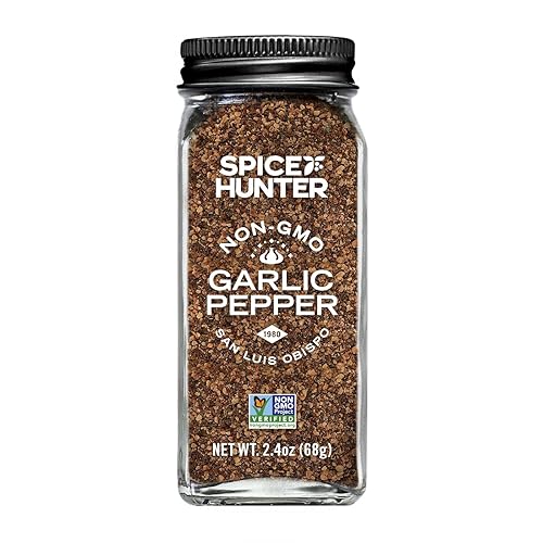 The Spice Hunter Pepper, Garlic Blend, 2.4-Ounce Jar