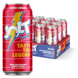 JOLT Cola Energy Drink - 200mg Caffeine, Zero Sugar, 16oz Can - Classic 80s Flavor, Nootropics, B-Vitamins, Metabolism Boost - Performance Energy