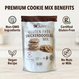 gfJules Gluten-Free Snickerdoodle Cookie Mix, Cinnamon Sugar Gluten Free Cookies, Easy Baking Mix for Soft Cookie Dough, Non-GMO, 12.17 oz