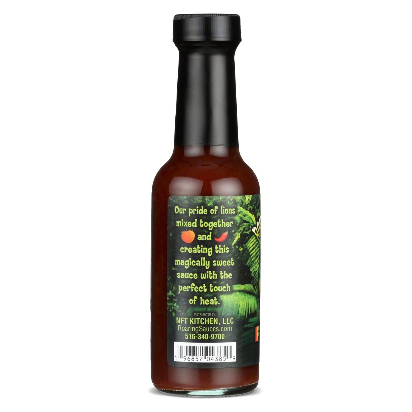 Roaring Sauces Fruity Hot Sauce - Peach Sweet Heat Hot Sauce with Real Peaches | Gluten Free, No HFCS, Nut Free | 5 oz