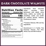 Dark Chocolate Covered Walnuts - 1.25 Lb Tub