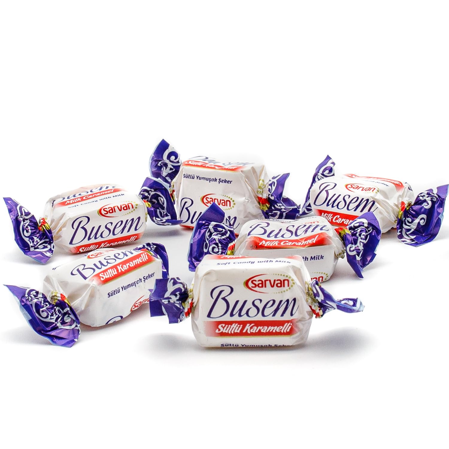 Turkish Milk Toffee-style candy (1 lb) - Firm & Chewy Creamy Candy - Rich Milky Flavor Individually Wrapped