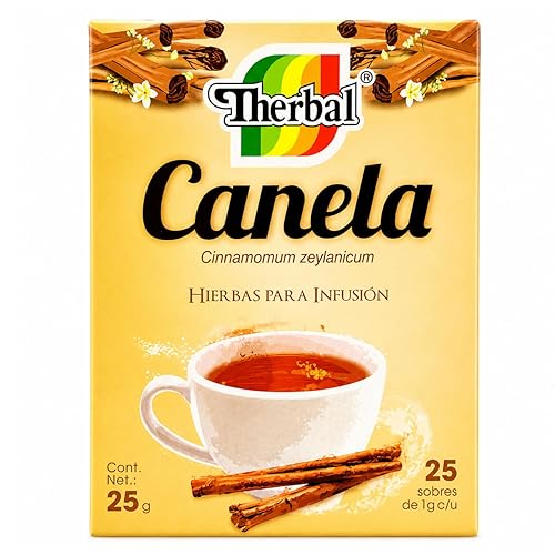 Té de Canela (Cinnamon Tea)25 tea bags - 100% Natural, Vegan - Premium Therbal Brand