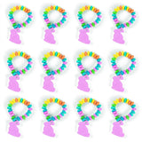 Fun Express Easter Candy Stretchable Edible Bunny Bracelets - Great for Easter Egg Hunts and Other and Spring Celebrations (12 Pieces)