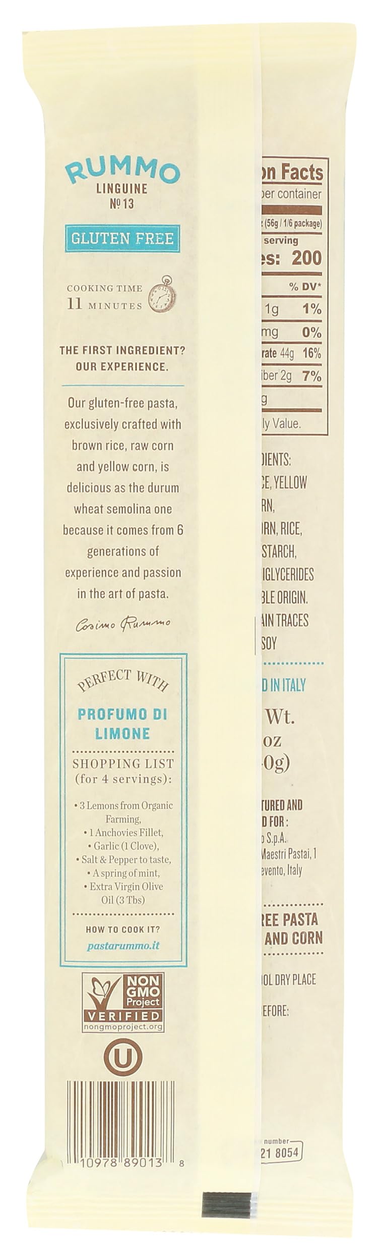 Rummo, Pasta Linguine Gluten Free, 12 Ounce