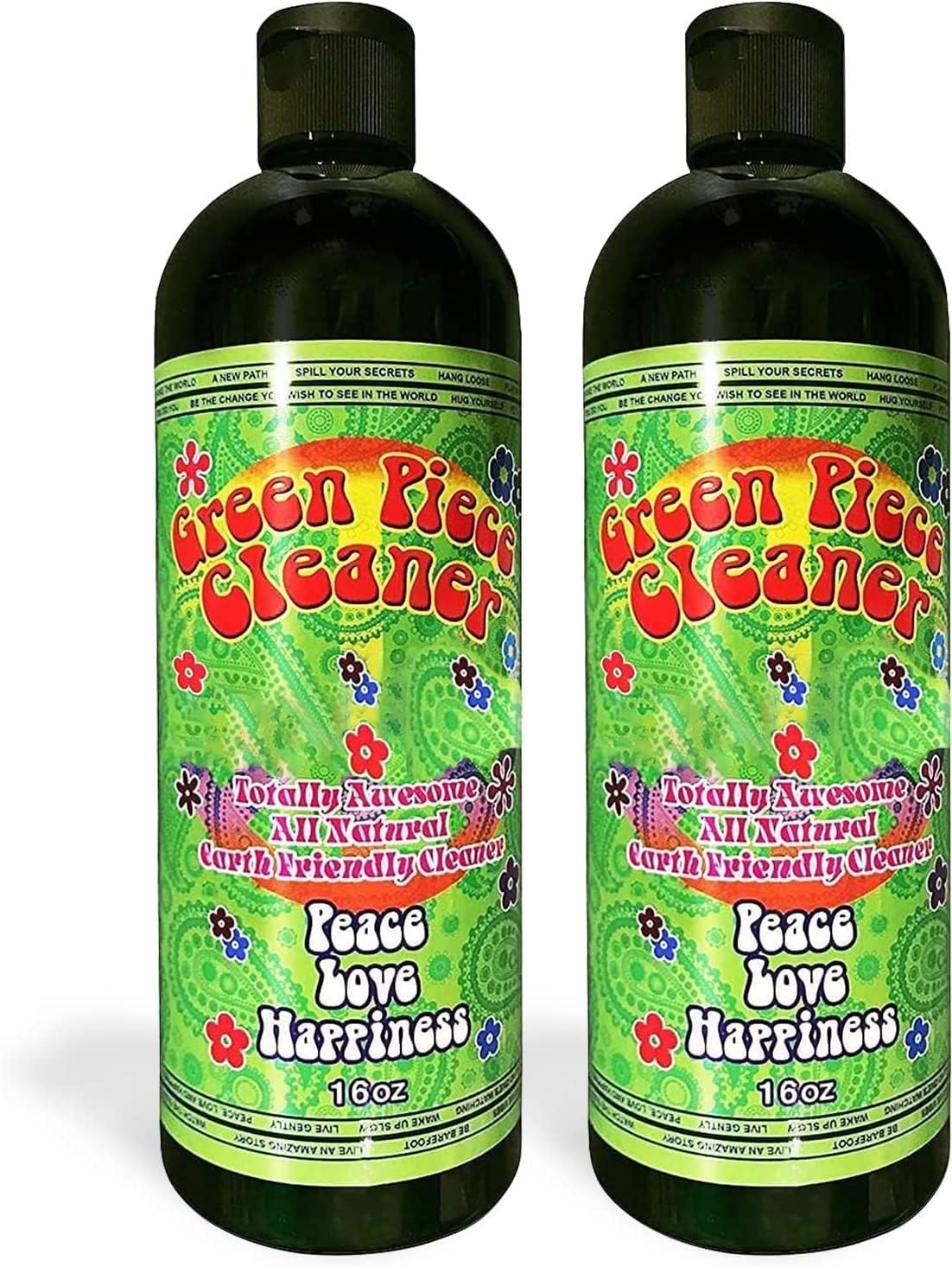 Green Piece® Cleaner - Two of the 16 oz Bottles of Glass Cleaner (Made in USA) - Including a 100% Stainless Steel Reamer - 3 in 1 tool - Excellent