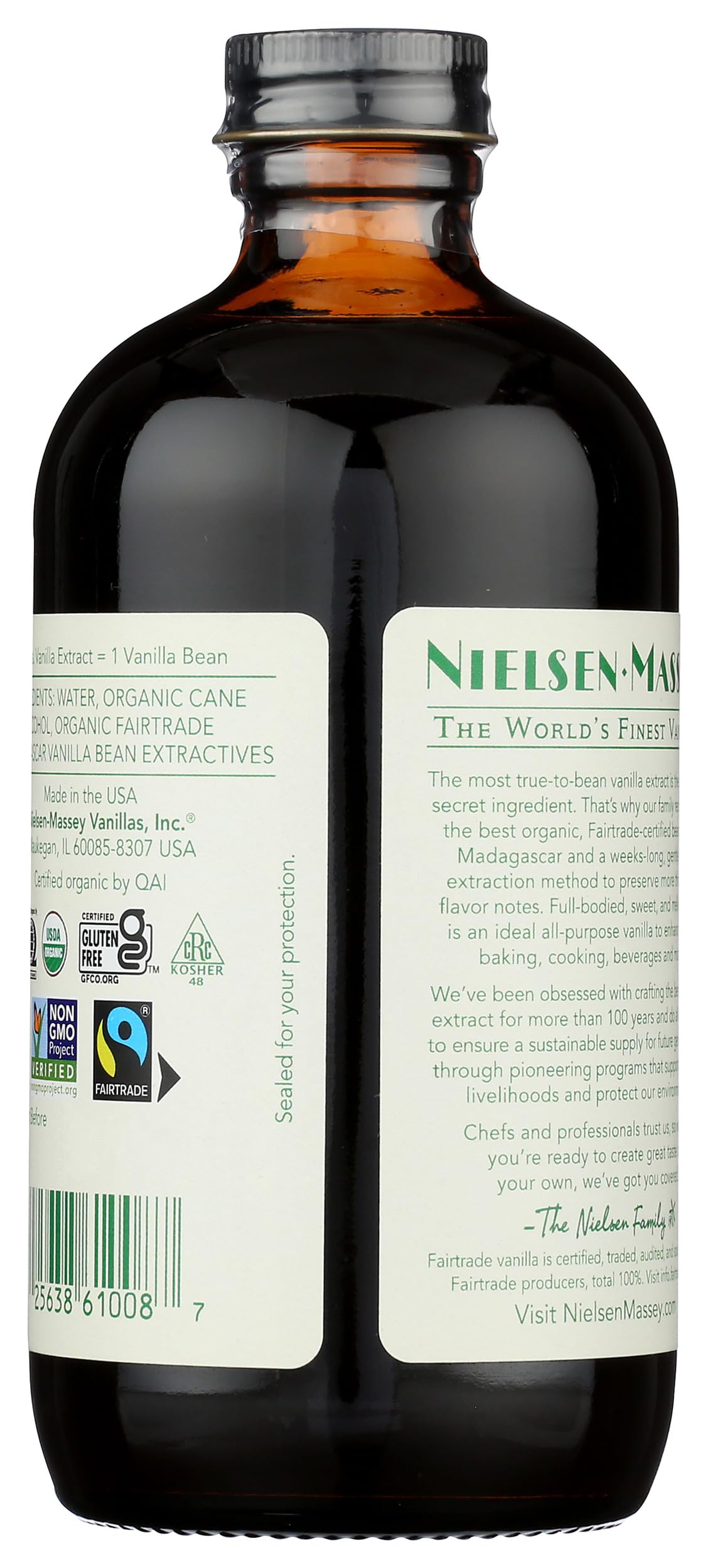 Nielsen Massey Organic Vanilla, 8 FZ