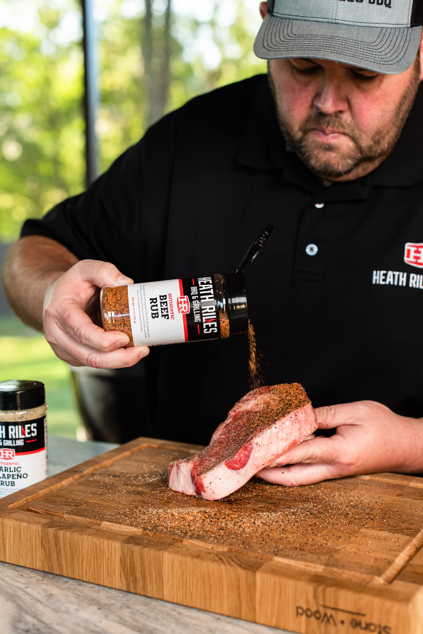 Heath Riles BBQ Beef Rub Combo with Refill Bag (1 Rub, 1 Refill Bag), Competition Winning Products from Pitmaster Heath Riles