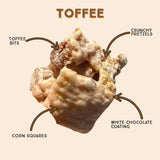 Chunk Nibbles Toffee Snack Clusters - Buttery Milk Chocolate Toffee with Pretzels & Corn Squares - Award-Winning Gourmet Treat, Small Batch