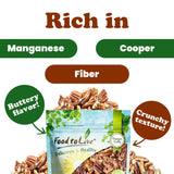 Food to Live Pecan Pieces, 6 Pounds - Chopped Raw Pecan Nuts, Unsalted, Unroasted, Shelled, Kosher, Vegan, Sirtfood, Bulk. Good Source of Iron