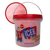 ICEE Cotton Candy - Sweet Carnival Treat, Fluffy & Airy Snack, Perfect for Kids & Adults, Bucket with Handle, Great for Parties, On-the-Go Snacking