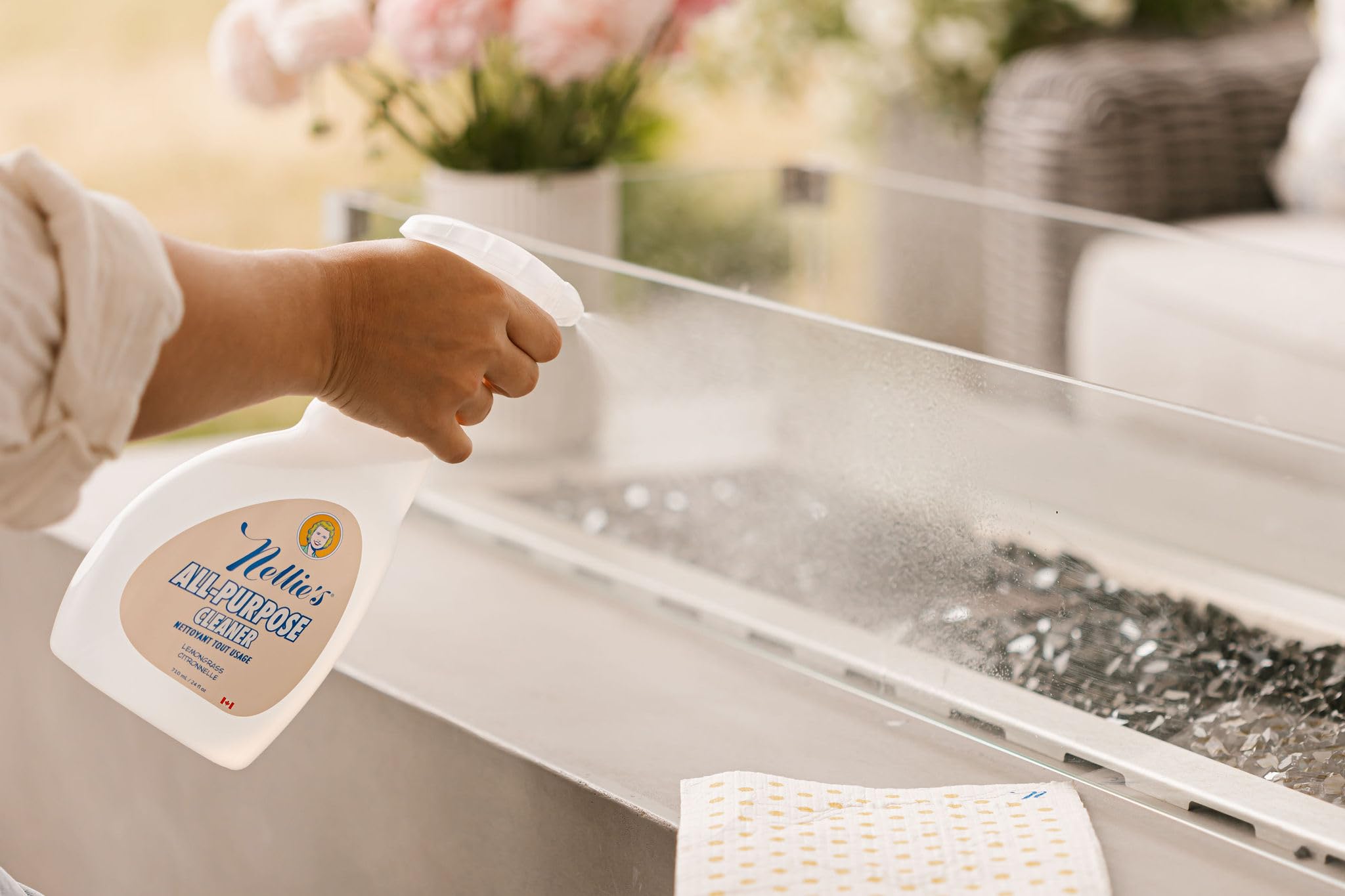 Nellie's All-Purpose Cleaner - Lemongrass Scent - Multi-Surface Cleaning for Kitchens, Bathrooms, and More - Plant-Based Formula - Leaping Bunny