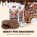 LIEBERS Dark Chocolate Rice Cakes, Kosher Certified Dairy Free, Gluten Free Snack (Dark Italian Chocolate) Pack Of 3