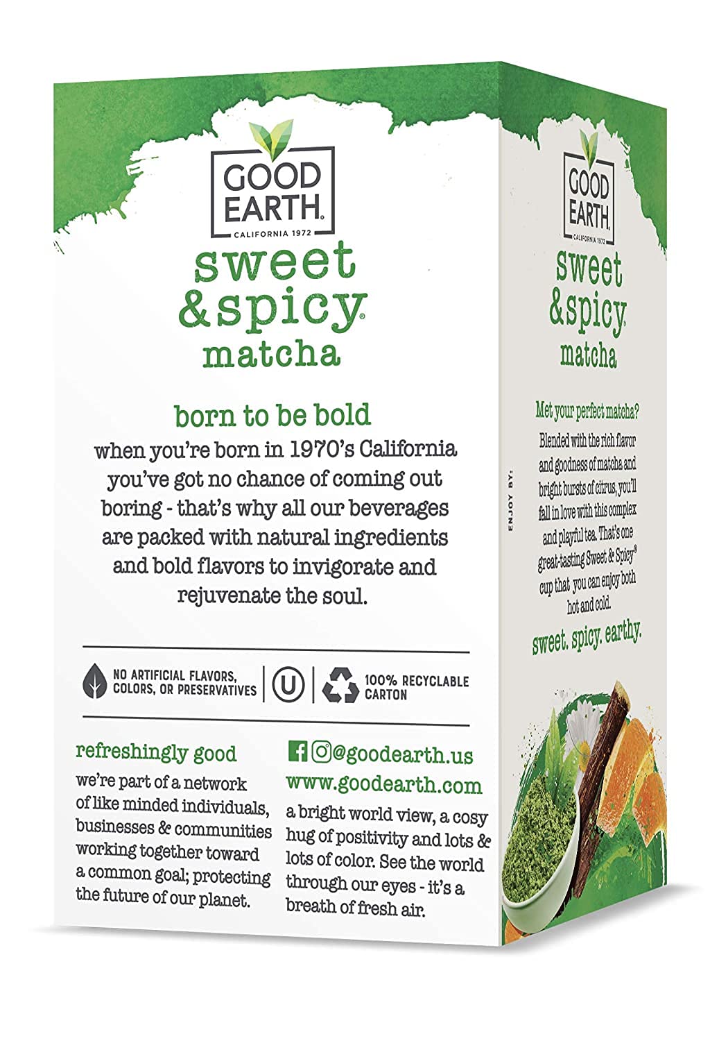 Good Earth Matcha Maker Green Tea, 18 Count Tea Bags (Pack of 6) by Good Earth [Foods]…