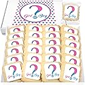 Baby Gender Reveal Cookies INDIVIDUALLY WRAPPED 24 PACK Party Favors Candy Dessert Table Buffet Food gift Treats