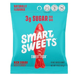 SmartSweets Sweet Fish, Candy With Low Sugar 3g, Low Calorie 90, Net Carb 12, Plant Based, Gluten Free, No Artifical Colors or Sweeteners 1.8 Oz Bags