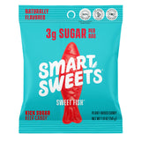 SmartSweets Sweet Fish, Low Sugar Gummy Candy (3g), Low Calorie (130), Gluten-Free -1.8oz (Pack of 6) Packaging may vary