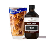 Christopher Bean Hand Crafted French Roast Flavored Coffee - Unsweetened Cold Brew & Iced Instant Coffee Distillate Liquid Java - Vanilla Coffee Beans