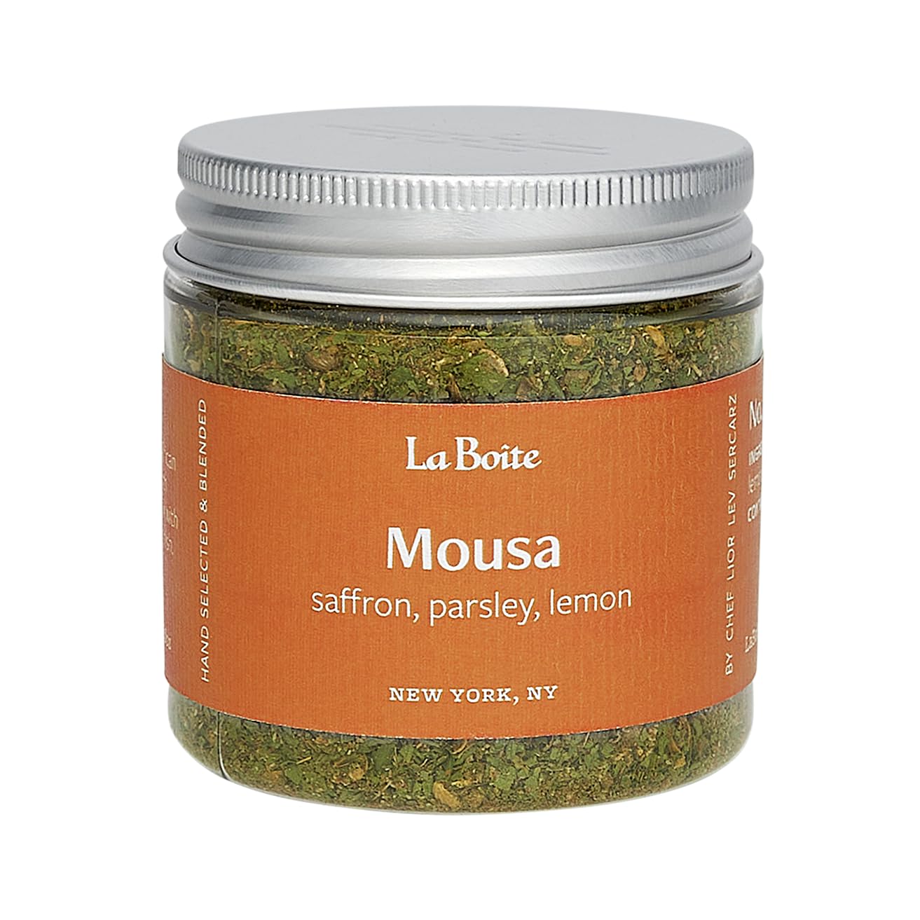 La Boite - MOUSA, Spice Blend saffron, parsley, lemon, chermoula spice blend - Great for grilling, roasting, beef, chicken, ribs, marinades