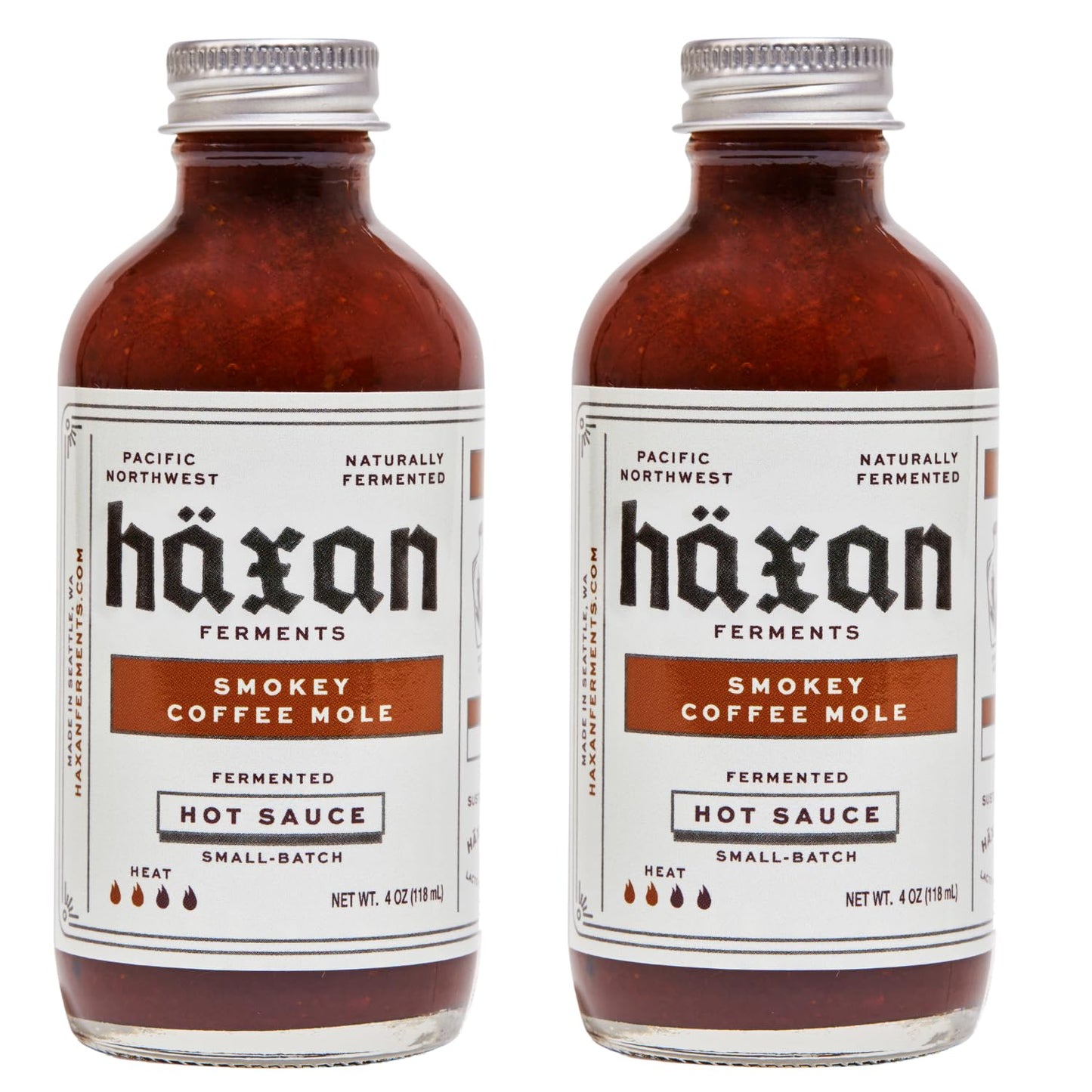 Haxan Ferments Smokey Coffee Mole Hot Sauce | Medium Heat | Rich Blend of Cold Brew Coffee, Cacao, Jalapenos, and Dried Peppers | Perfect for Chili