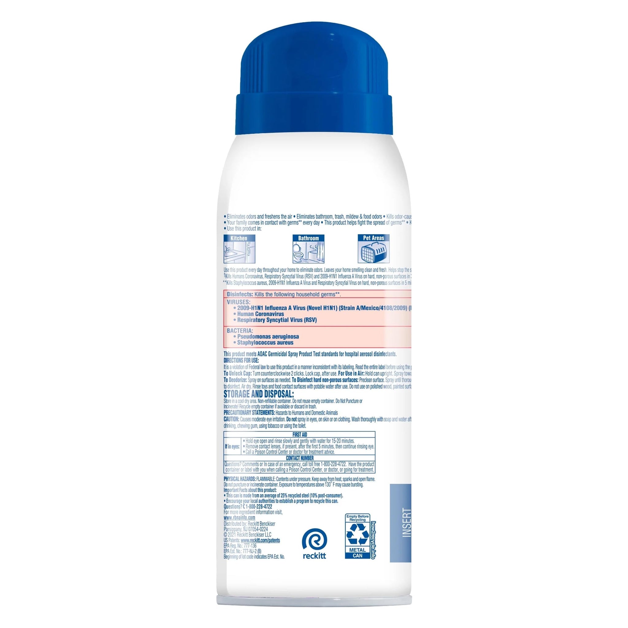 Lysol Neutra Air 2 in 1 Disinfectant Spray, Lavender and Lily Scent, Eliminates Odors, 10 Ounces (Pack of 4)