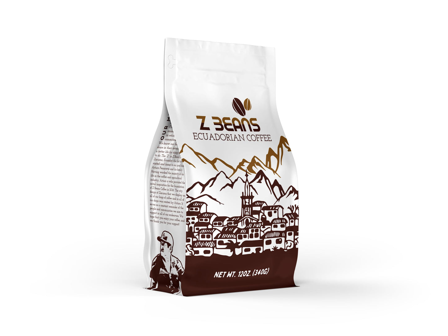 Processed Organic Premium Grade Arabica Whole Bean Dark Roast Coffee- Sustainably Sourced- Small Batch -Rich Well Balanced Flavor With Notes of Citrus