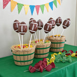 Football Candy Lollipops Bulk - Individually Wrapped Football Shaped Suckers - Sports Candy for Football Party Favors, Team Treats, Game Day Snacks