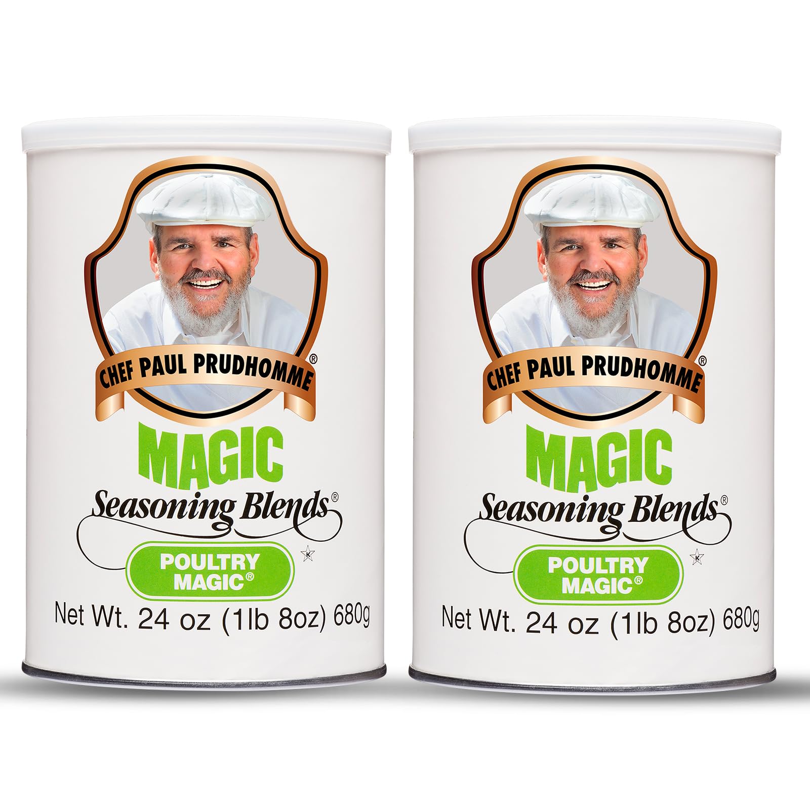 Chef Paul Prudhomme's Poultry Magic Seasoning, MSG-Free Chicken, Gluten-Free Rub, For Roasting, Grilling & Cooking, Kosher & Halal Certified, 24 oz