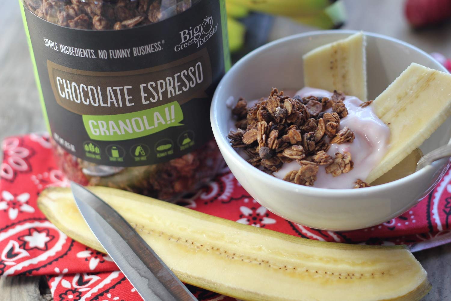 Granola!! Chocolate Espresso: Gluten, Peanut, Soy, Dairy, & Sulfite Free, 12.5oz from Big Green Tomato
