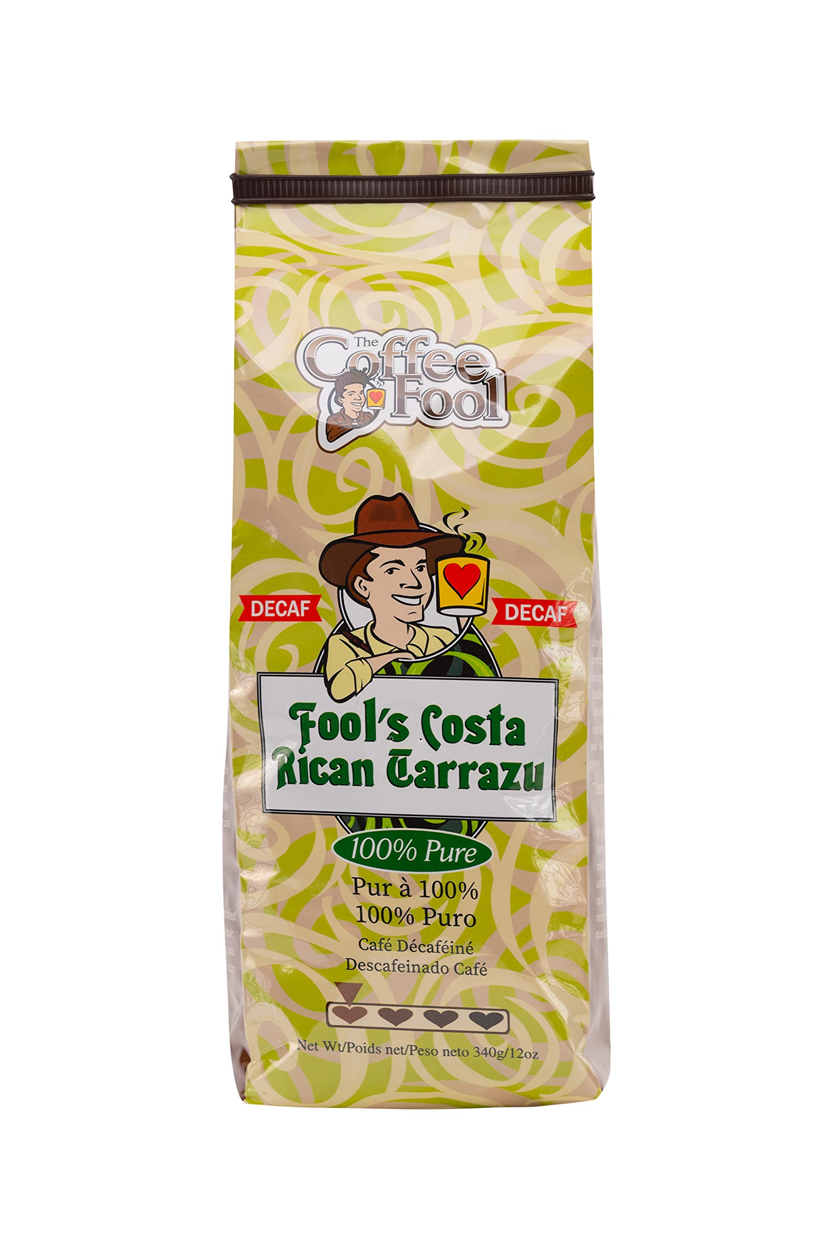 Coffee Fool's Decaf Costa Rican Tarrazu (Powder (Turkish))