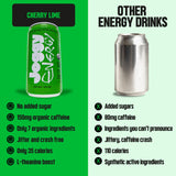 Joggy Organic Energy Drink, Cherry Lime 12pk (8.4oz)