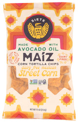 Siete Family Foods Mexican Street Corn Maiz Tortilla Chips, 7.5 OZ