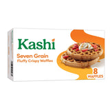 Kashi Frozen Waffles, Vegan, Frozen Breakfast for Kids, Seven Grain, 10.1oz Box (8 Waffles)