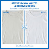 GLAT Group Enzyme-Powered Natural Oxygen Bleach (Powder) - Fresh Linen | Chlorine-Free Stain Remover & Laundry Whitener | Safe for Colors, Septic