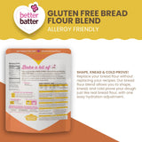 Better Batter Bread Flour | Certified Kosher & Gluten Free Flour for Baking Top 9 Allergen-Free Perfect for Yeast Bread Recipes & Pie Crusts! Knead