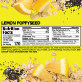 Bobo's Lemon Poppyseed Oat Bars, Simple Ingredients, Whole Grain Oats, Plant Based, Gluten Free Breakfast Bars, Non-GMO, Healthy Snacks for Adults