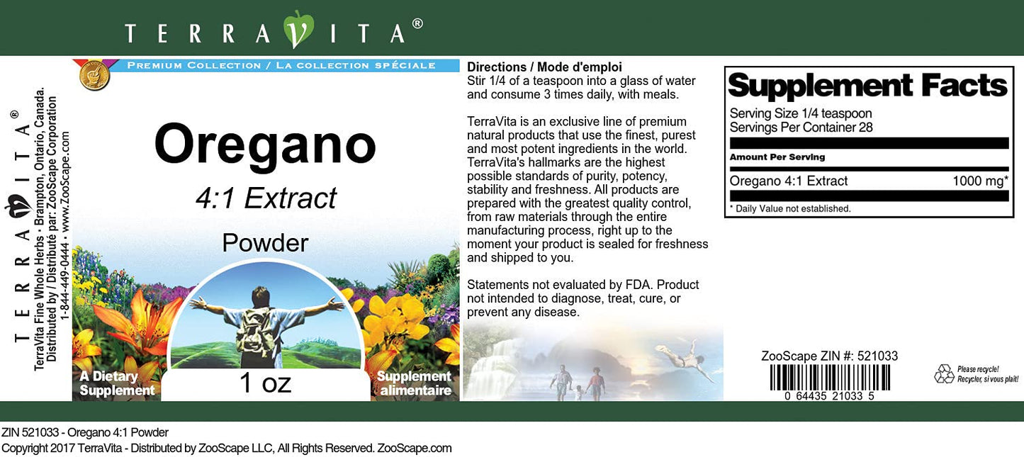 Oregano 4:1 Powder (1 oz, ZIN: 521033) - 3 Pack