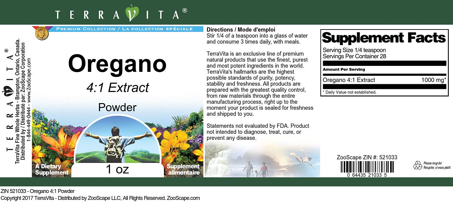 Oregano 4:1 Powder (1 oz, ZIN: 521033) - 3 Pack