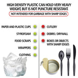 Aluf Plastics 45 Gallon Clear Trash Bags 40" x 48" - 16 Micron Equivalent High Density Value Garbage Bags, HCR-404816C (Pack of 1, 250 Count Total)