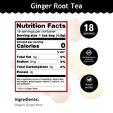 Buddha Teas - Organic Ginger Root Tea - Herbal Tea - For Health & Wellbeing - With Antioxidants & Minerals - Clean Ingredients - Caffeine Free - OU