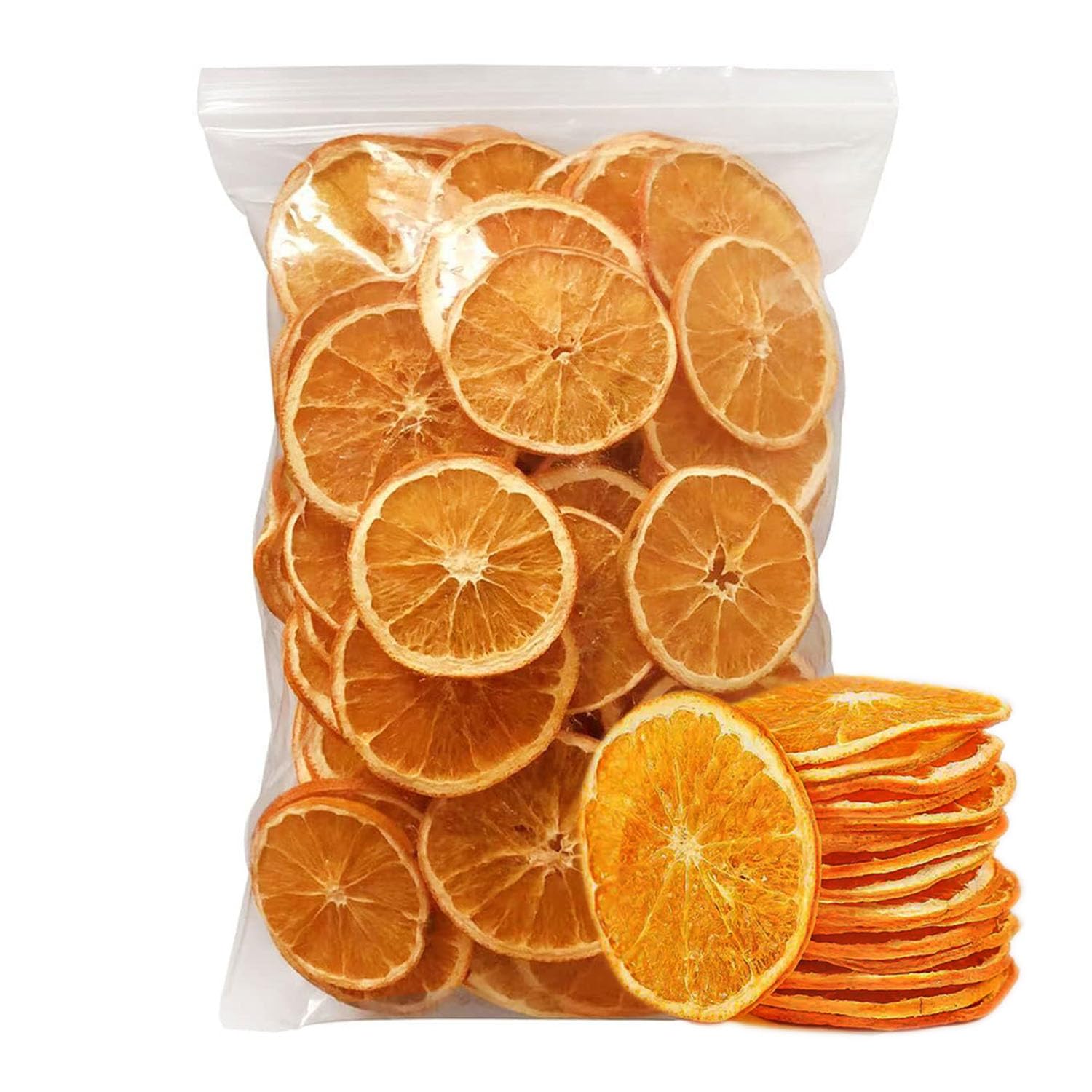 Dehydrated Dried Orange Slices Wheels,7.1oz / 200g | Approx 40 to 50+ Slices | Sugar Free Natural Fruit for Cocktails,Christmas Day,Cakes,Tea