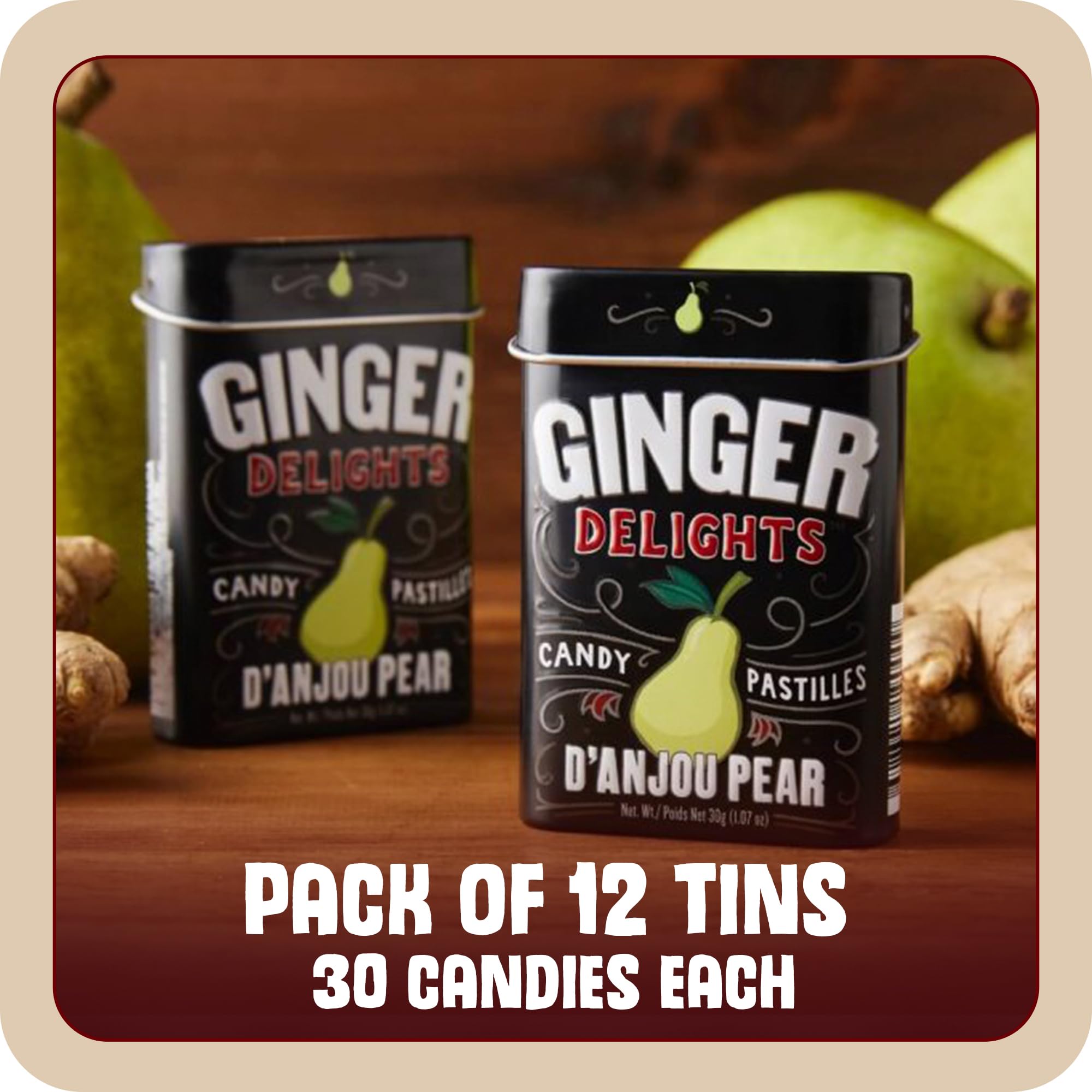 Big Sky Ginger Delights D'Anjou Pear Mints - Pack of 12