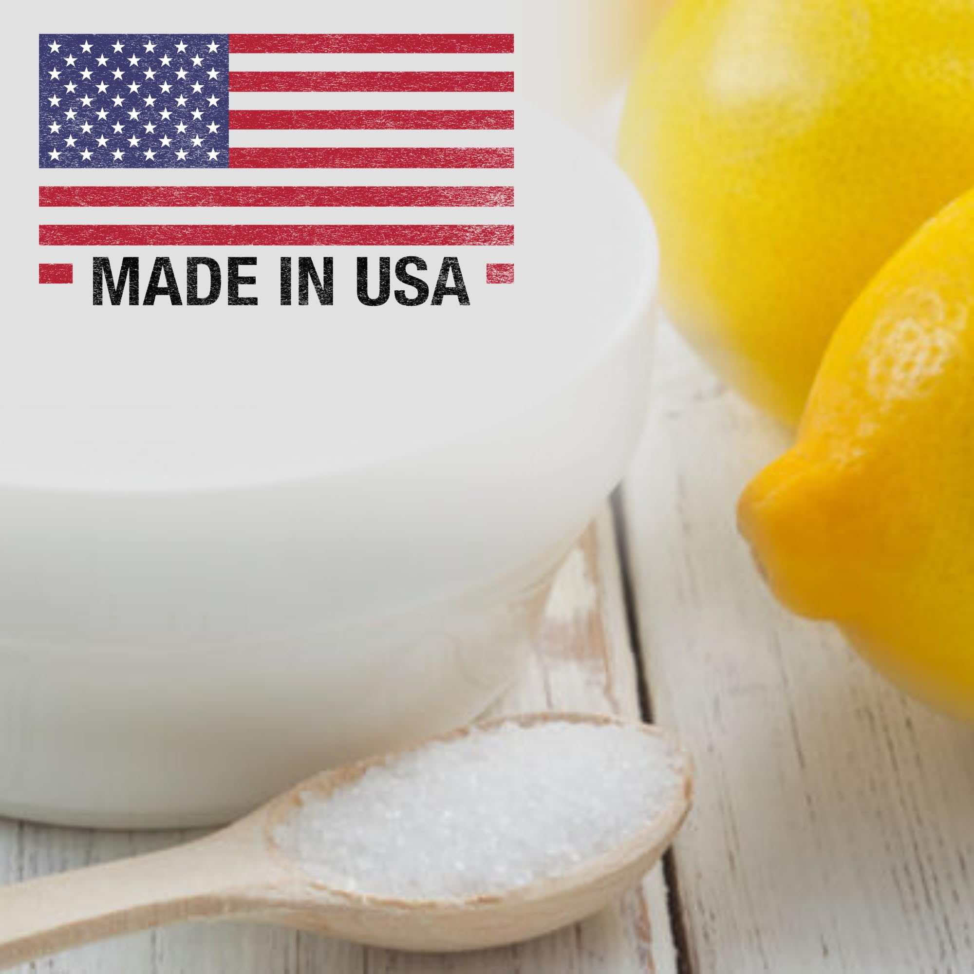 TECHNICHEM Citric Acid 3 lbs | 100% Pure, Anhydrous, Fine Granular, Multipurpose Citric Acid Powder for Cleaning and DIY Bath Bombs | Premium Quality