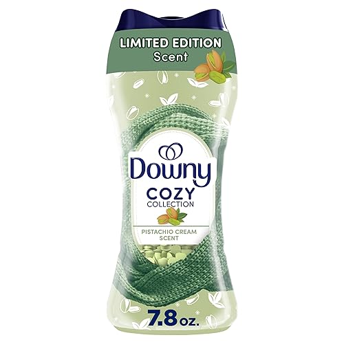 Downy Cozy Collection In-Wash Laundry Scent Booster Beads, Pistachio Cream Scent, 7.8 oz, Limited Edition Laundry Beads