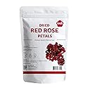 Iyasa Holistics Dried Rose Petals 1 oz - Food Grade Dried Rose Petals for Tea, Soap Making, Cocktails, Baking, Skincare & DIY - Chemical Free Edible