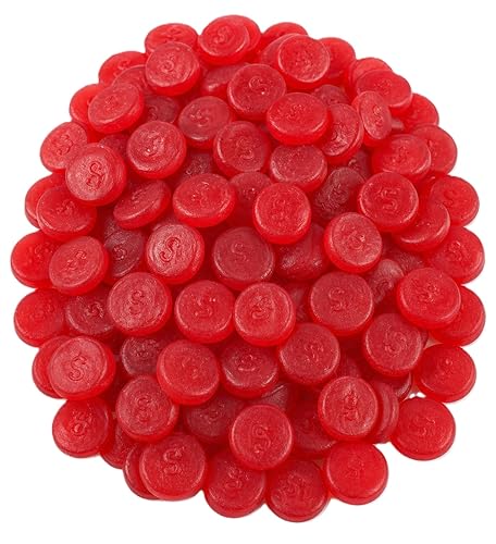 Cherry JuJu Gummy Coins - 2 lb Bulk Bag - Soft & Chewy Dollar?Stamped Candy - Classic Cherry JuJu Flavor - Perfect for Parties, Candy Buffets