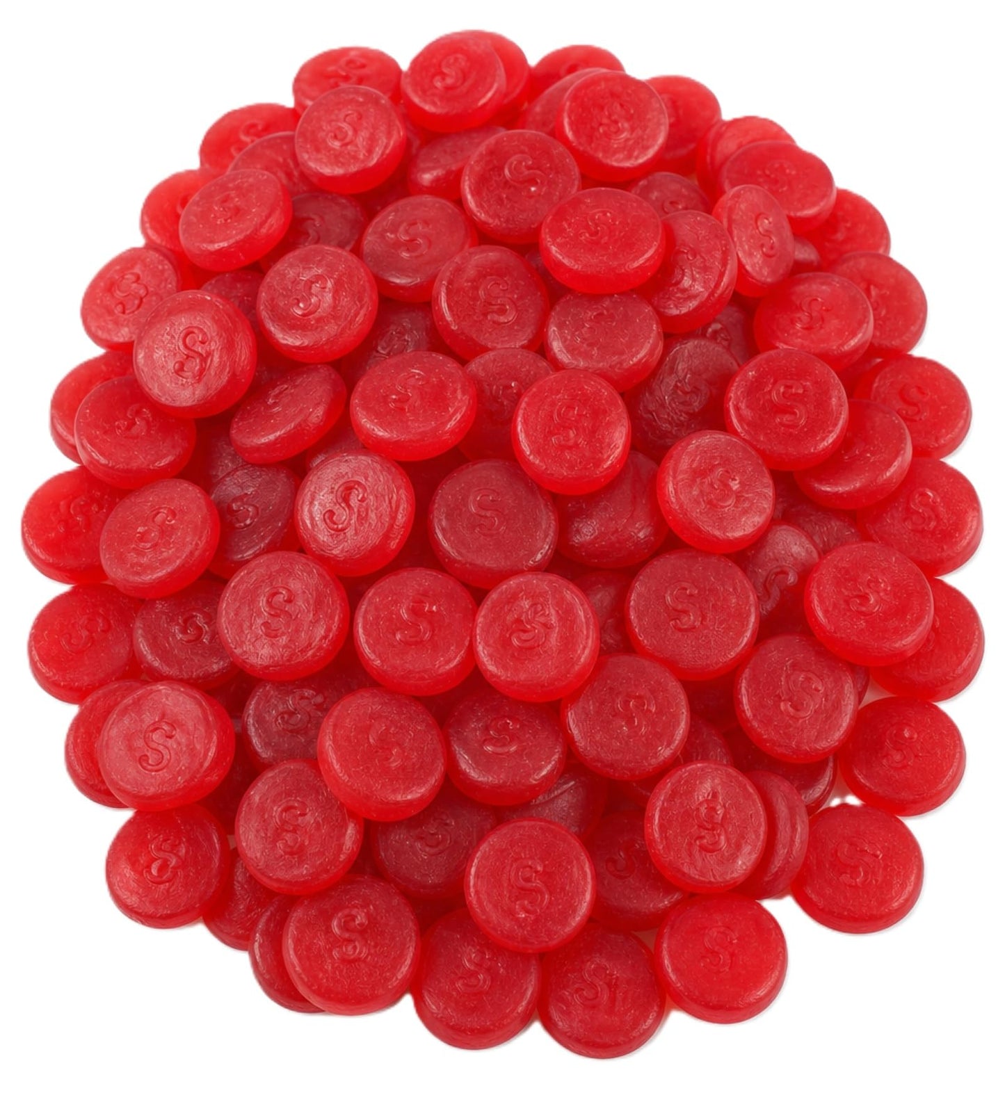Cherry JuJu Gummy Coins - 2 lb Bulk Bag - Soft & Chewy Dollar?Stamped Candy - Classic Cherry JuJu Flavor - Perfect for Parties, Candy Buffets