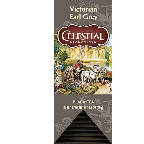 Celestial Seasonings Victorian Earl Grey Black Tea 25 Tea Bags