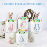 Custom Easter Basket with Name Personalized Printed Easter Baskets Customized Bunny Easter Basket Great Easter Gifts for Kids Girls Boys (Color04)